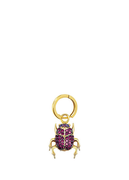 Scarab Kadın Altın Kaplama Piercing